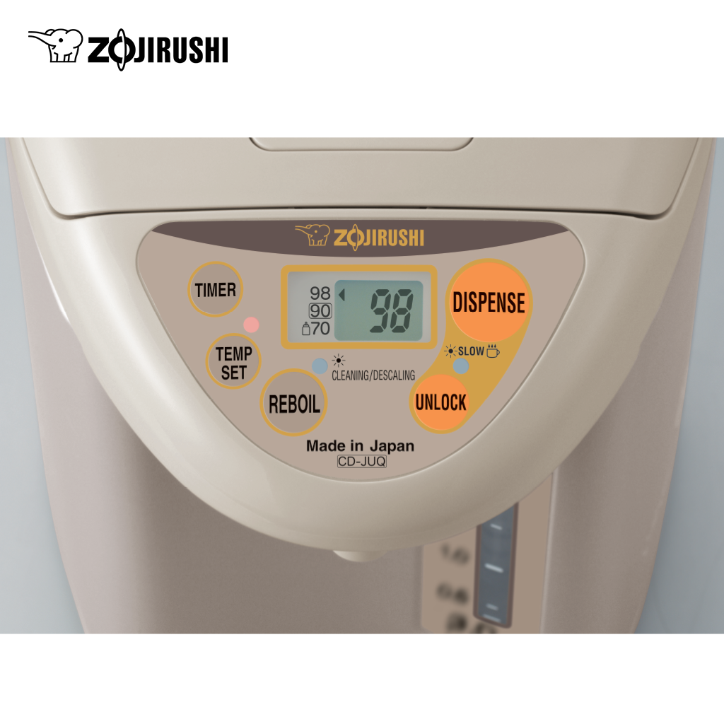 Phích đun nước Zojirushi CD-JUQ30-CT - 3.0L - Màu Champagne 3 Phích đun nước Zojirushi CD-JUQ30-CT - 3.0L - Màu Champagne - Ảnh 3