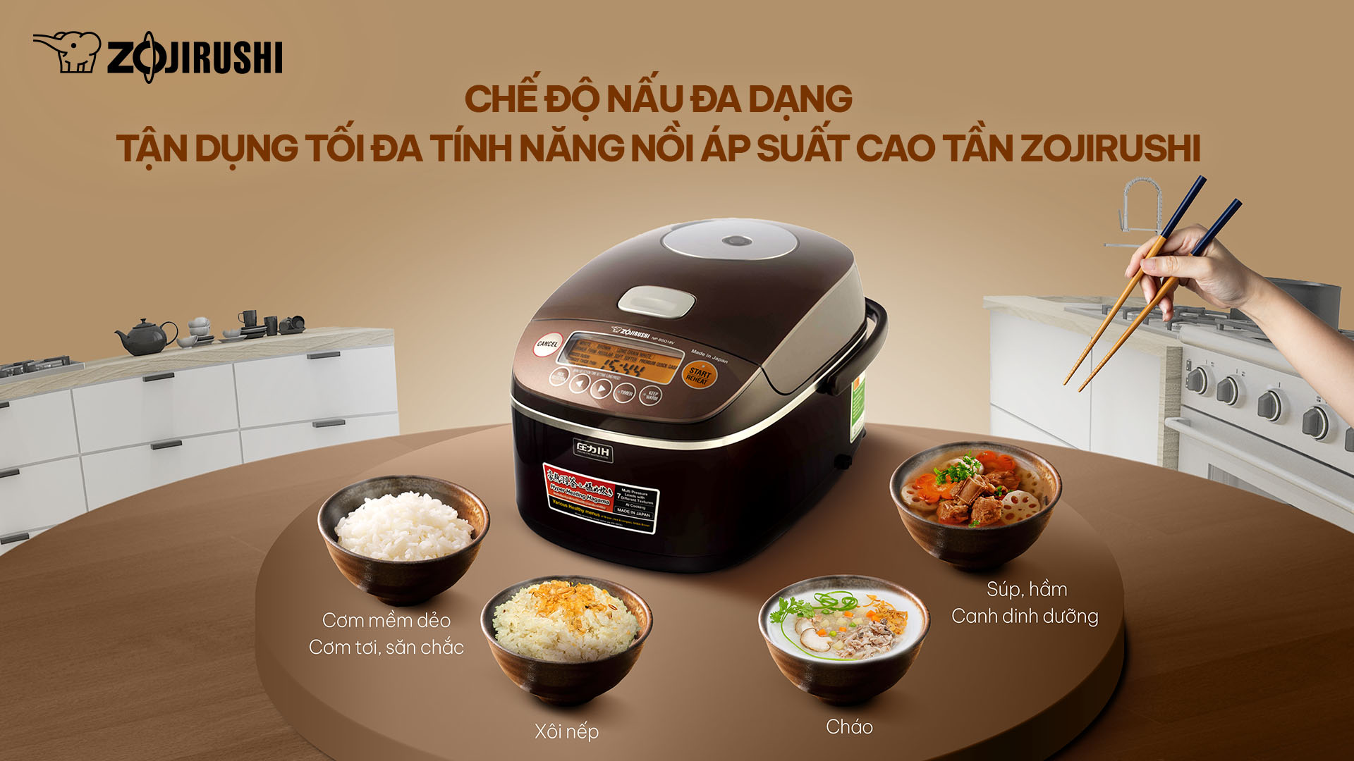 CHẾ ĐỘ NẤU ĐA DẠNG – TẬN DỤNG TỐI ĐA TÍNH NĂNG NỒI ÁP SUẤT CAO TẦN ZOJIRUSHI 1 ZO SEO 051