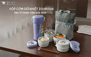 GIỮ NGUYÊN VỊ YÊU THƯƠNG – HỘP CƠM GIỮ NHIỆT ZOJIRUSHI: TINH TẾ TRONG TỪNG BỮA TRƯA