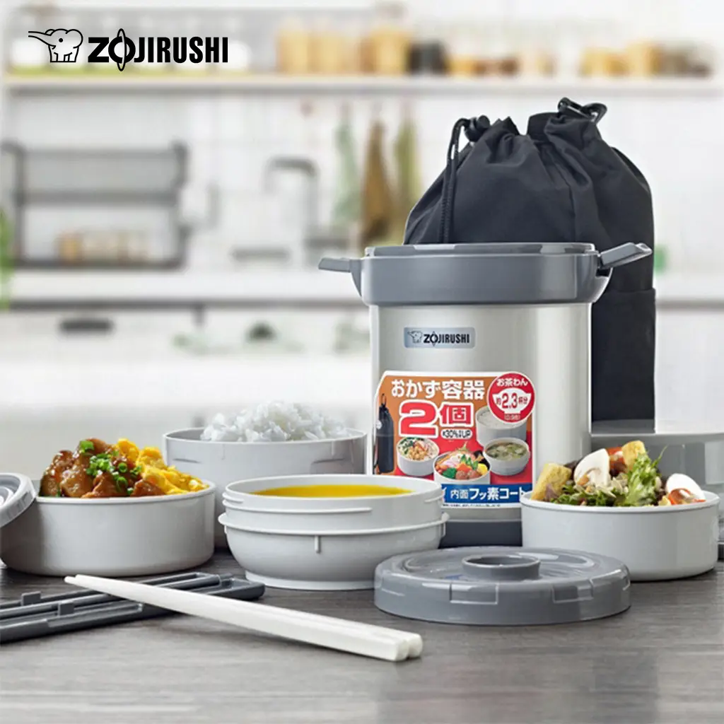 Hộp cơm giữ nhiệt Zojirushi SL-JAF14-HG-1.27L-Màu Kim Loại