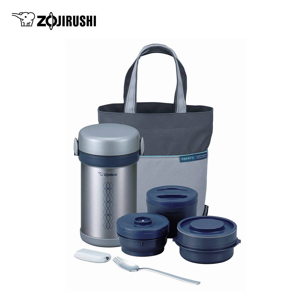 Hộp cơm giữ nhiệt Zojirushi SL-NC09-ST - 0.84L - Màu bạc