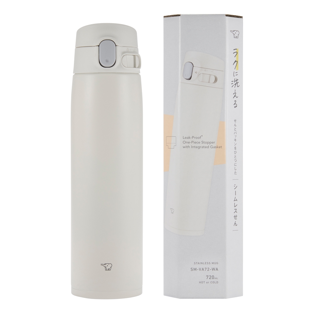 Cách chọn mua bình giữ nhiệt Zojirushi 600ml chính hãng 2 Bình giữ nhiệt hiệu Zojirushi SM-VA72-WA – 0.72L – Màu Trắng