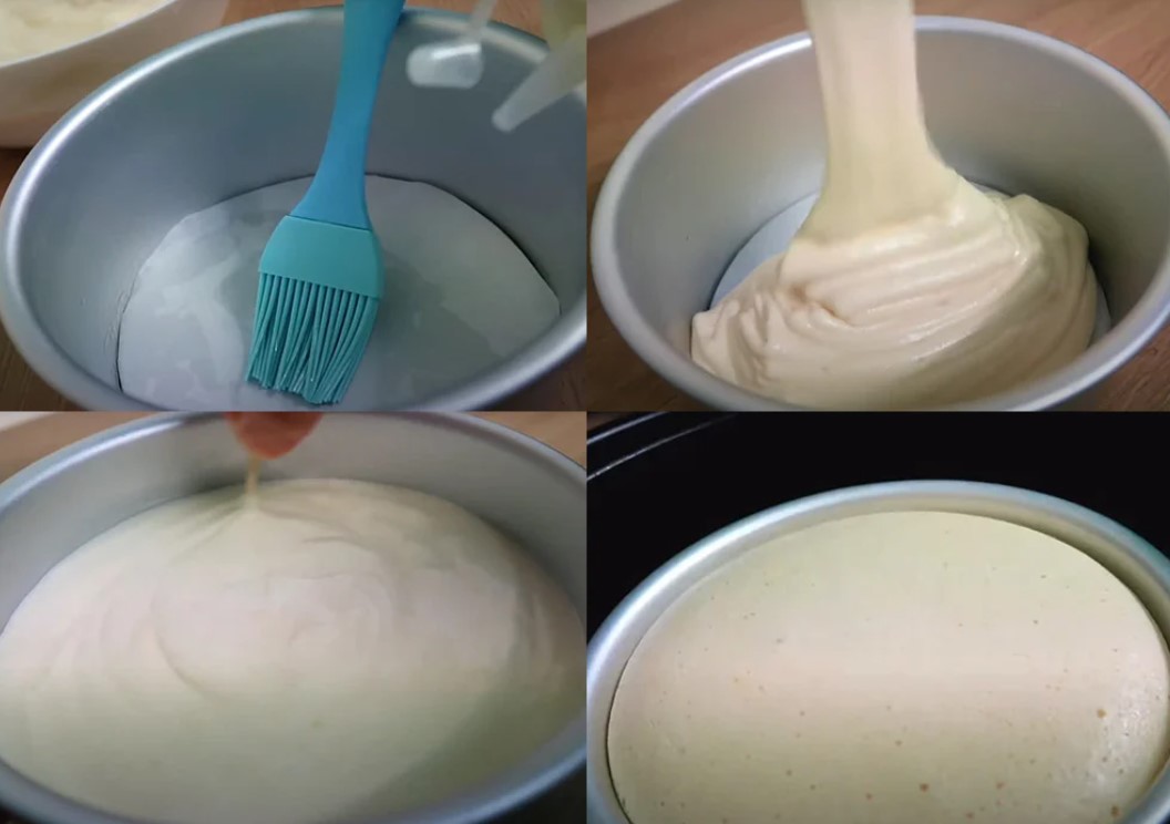 Cách làm bánh bằng nồi cơm điện đơn giản tại nhà 3 Chi tiết quy trình làm bánh bông lan bằng nồi cơm điện (Nguồn: Internet)