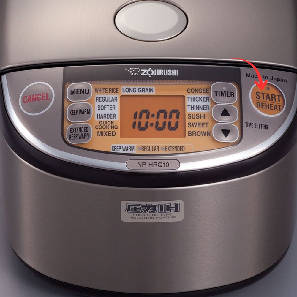 Nhấn nút xác nhận (Cook/Preset/Start) để cài đặt hoàn tất (Nguồn: Internet)