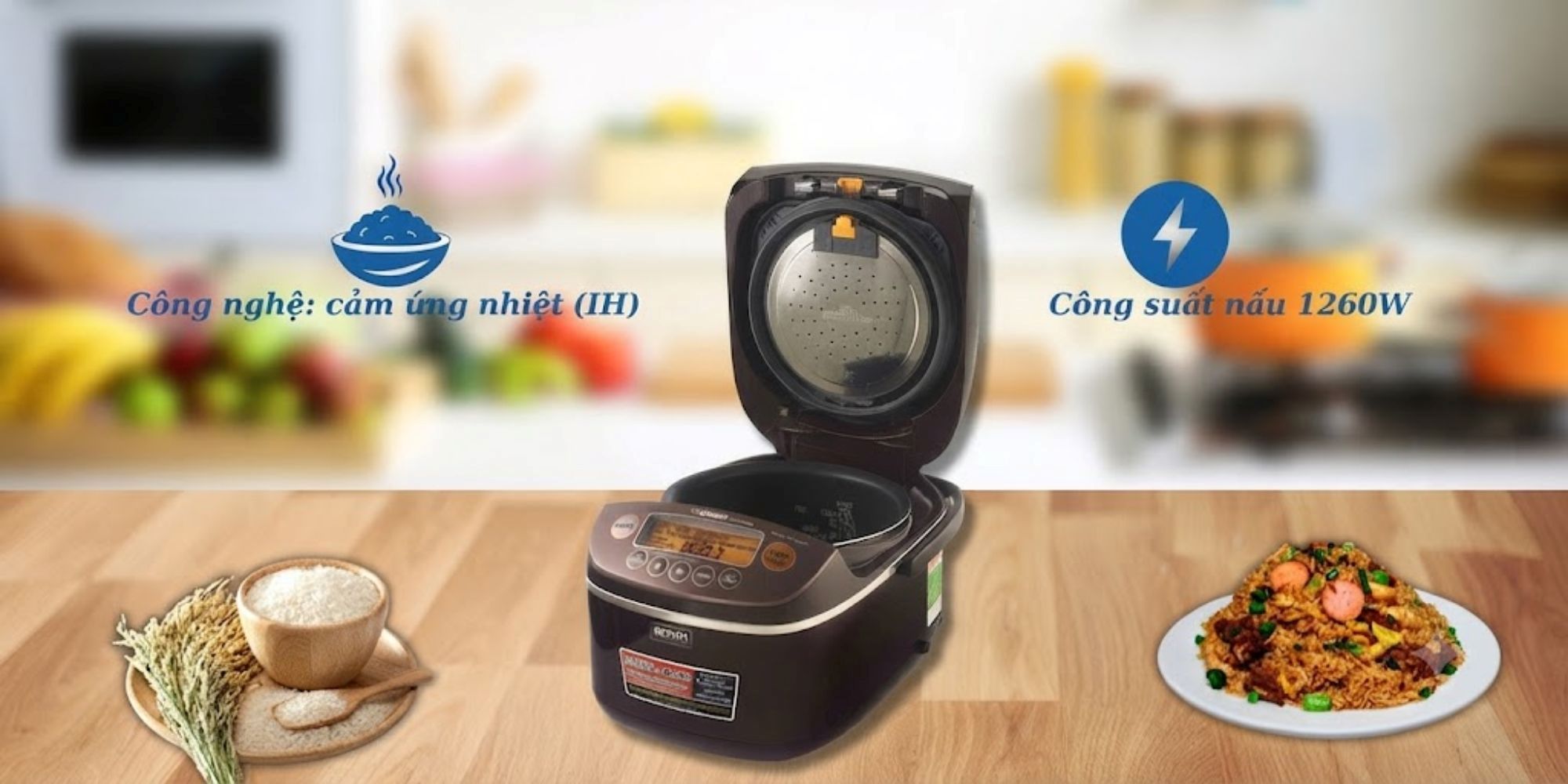 Cách chọn nồi cơm điện cho 2 người và 11 mẫu đáng cân nhắc 2 Nồi cao tần (IH) có công suất trên 1000W (Nguồn: Internet)