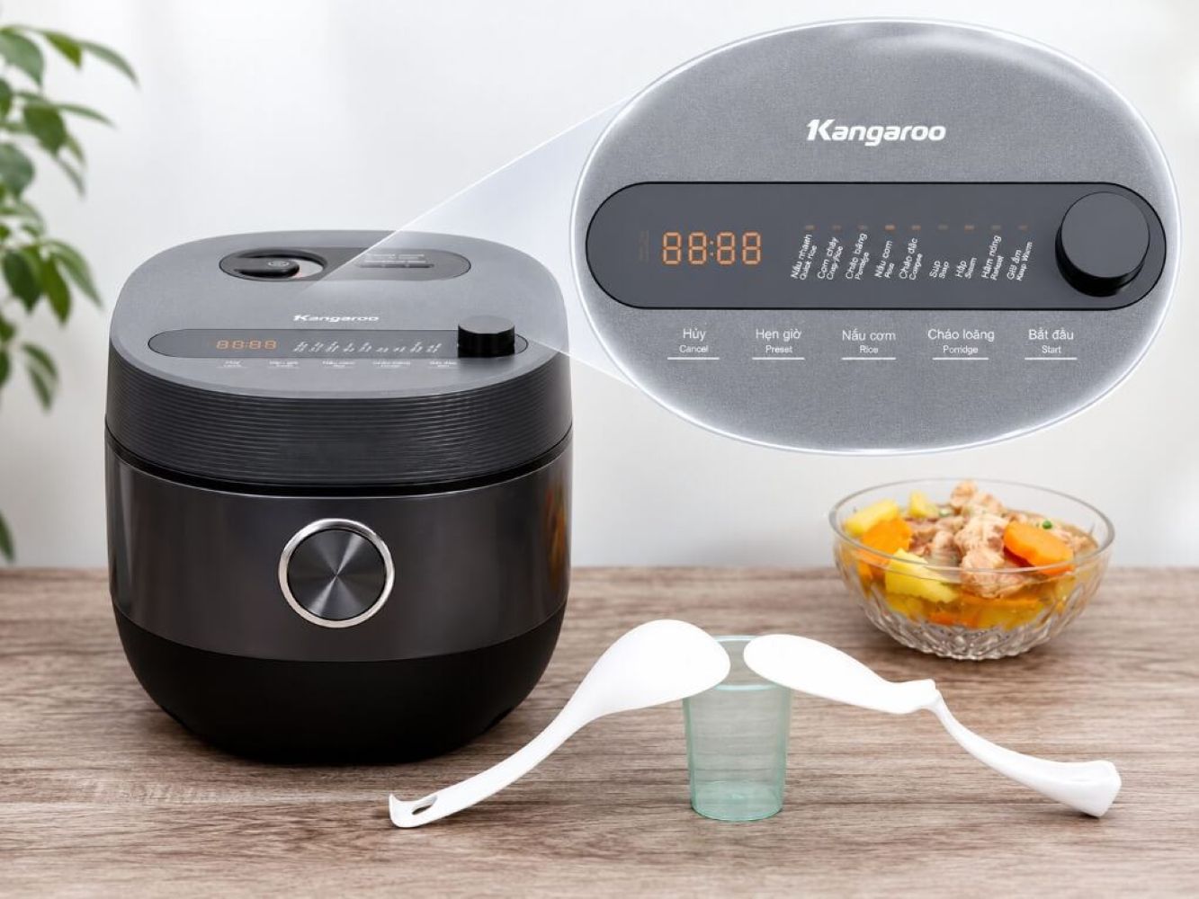 Nồi cơm điện cao tần Kangaroo 1.8 lít KG18RIH2 (Nguồn: Internet)
